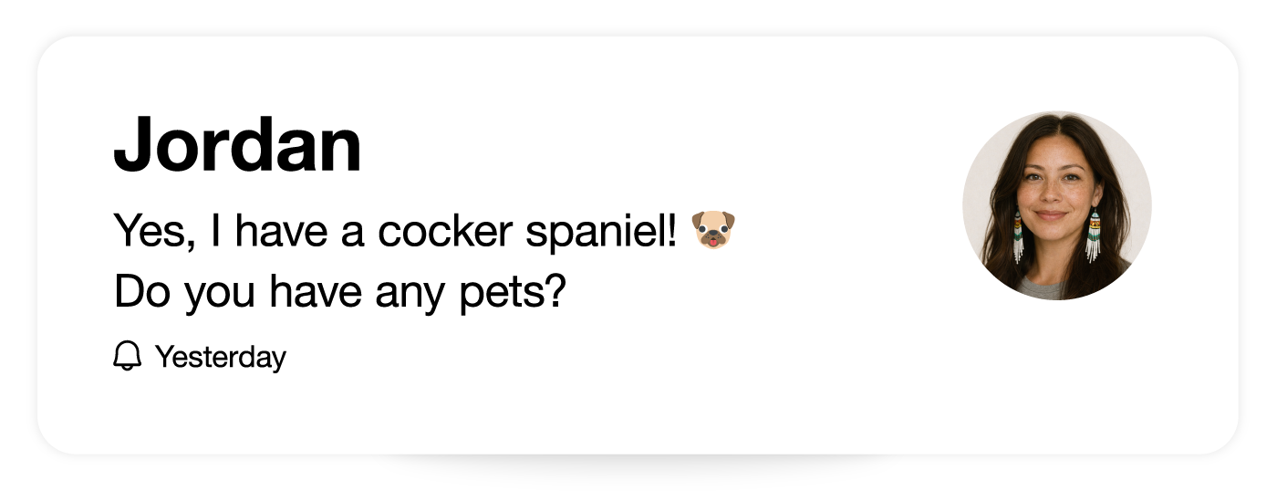 Match after the event in the app